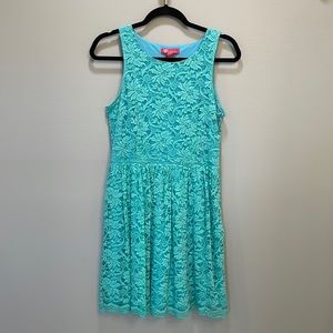Teal Lace Dress